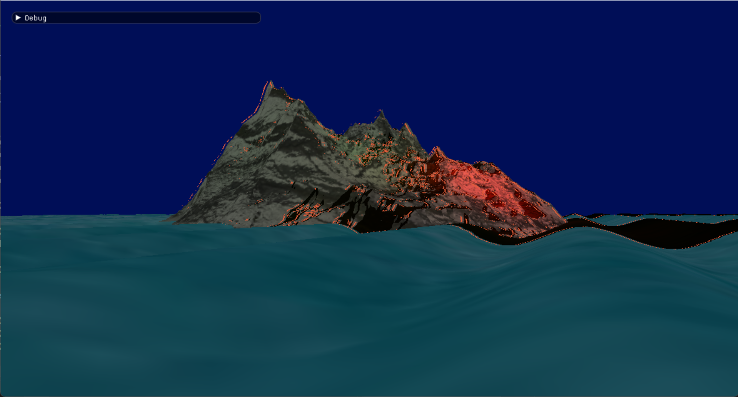 Vertex Displacement on Water Surface